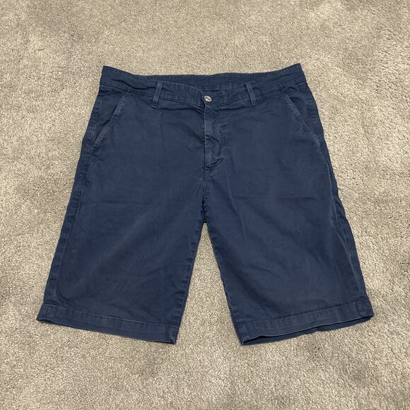 AG Adriano Goldschmied Mens The Griffin Chino Shorts 34 Blue - Picture 1 of 7